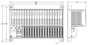 [9100681] Turck excom I/O System, Module Rack for 16 Modules, Zone 2 (MT16-3G)