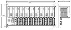 [9100683] Turck excom I/O System, Module Rack, Non-Ex, for 24 Modules (MT24-N)