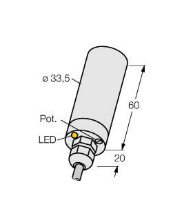 [2550300] Turck Capacitive Sensor (NC20-KT34-VP4X2)