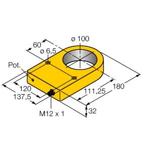 [1534610] Turck Inductive Sensor, For Material Recognition (NI100R-S32XL-2LU-H1141/S950)