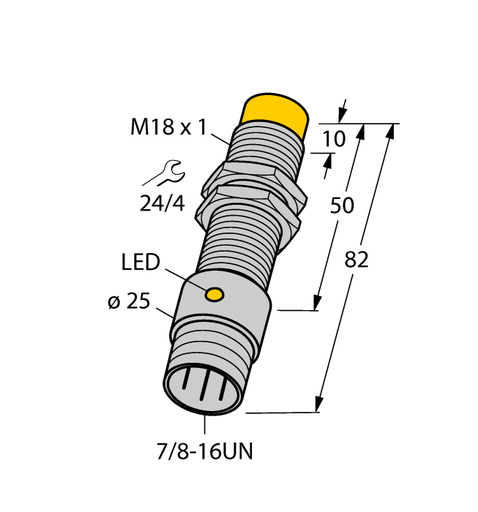 [4372199] Turck Inductive Sensors (NI10-G18-AZ3X-B1331 60MM)