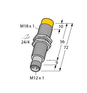 [1535562] Turck Inductive Sensor, With Analog Output (NI10-M18E-LIU-H1141)