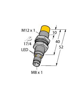 [1634790] Turck Inductive Sensor, With Extended Switching Distance (NI10U-M12-AP6X-V1131)