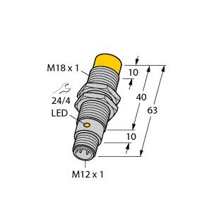 [1645145] Turck Inductive Sensor (NI12U-M18-AP6X2-H1141)