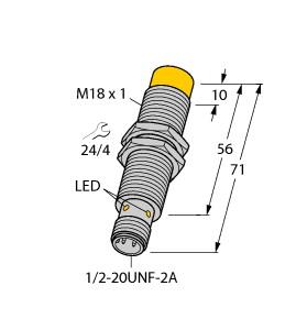 [4205491] Turck Inductive Sensor, With Weldguard® coating (NI14-GT18-ADZ30X2-B3331/S1589)