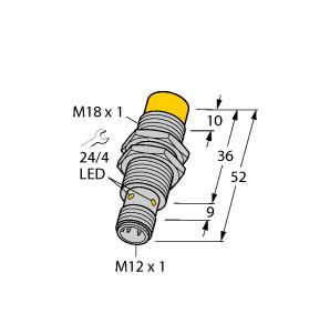 [4611502] Turck Inductive Sensor, With Increased Switching Distance (NI14-M18-RP6X-H1143)
