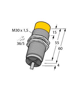 [1535300] Turck Inductive Sensor, With Analog Output (NI15-M30-LIU)
