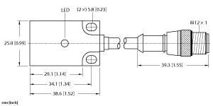 [4659390] Turck Inductive Sensor (NI15-Q30-AP6X-0.2-RS4T)