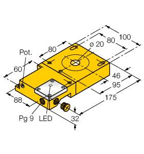 [1440001] Turck Inductive Sensor, Ring Sensor (NI20R-S32SR-VP44X)