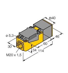 [1535544] Turck Inductive Sensor, With Analog Output (NI25-CP40-LIU)