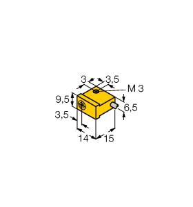 [1650077] Turck Inductive Sensor, Resistant to Magnetic Fields (NI2-Q9.5-AP6/S34)