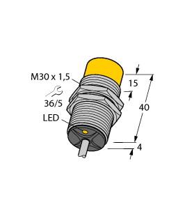 [4670711] Turck Inductive Sensor, With Increased Switching Distance (NI30-G30K-AP6X)