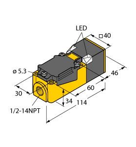 [15014] Turck Inductive Sensor (NI35-CP40-VP4X2/S10)