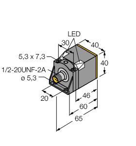 [4280431] Turck Inductive Sensor, With Extended Switching Distance (NI35U-CK40-ADZ30X2-B3131 W/BS4)