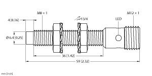 [4602860] Turck Inductive Sensor (NI3-EG08-AN6X-H1341)