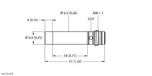 [4610320] Turck Inductive Sensor (NI3-EH6.5K-AN6X-V1131)