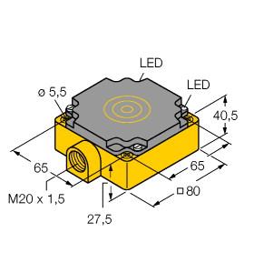 [15095] Turck Inductive Sensor, With Increased Temperature Range (NI40-CP80-VP4X2/S100)