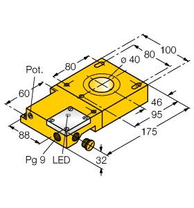 [1440005] Turck Inductive Sensor, Ring Sensor (NI40R-S32SR-VP44X)