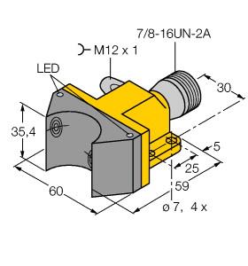 [1569923] Turck Inductive Sensor, For Rotary Actuators (NI4-DSU35-2AP4X2-B1160-FKE4.5)