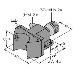 [1569929] Turck Inductive Sensor, For Rotary Actuators (NI4-DSU35-2AP4X2-B1160-FKE4.5/S930)