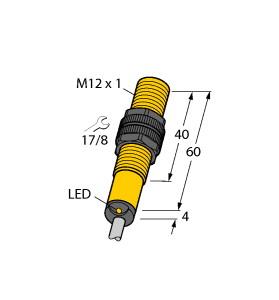 [4653397] Turck Inductive Sensor (NI4-S12-AN6X 7M)