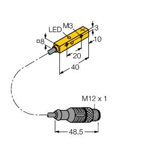[4635891] Turck Inductive Sensor, With Extended Switching Distance (NI4U-Q8SE-AP6X-0.3-RS4T)