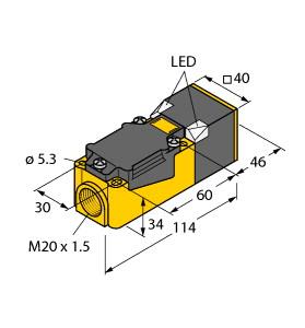[1538303] Turck Inductive Sensor, With Extended Switching Distance (NI50U-CP40-VP4X2)