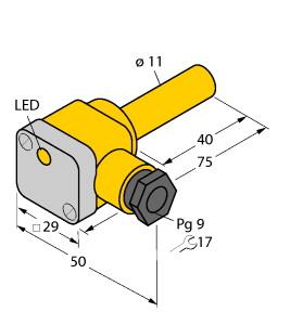 [46617] Turck Inductive Sensor (NI5-K11SK-AP6X)
