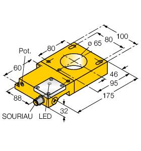 [1440009] Turck Inductive Sensor, Ring Sensor (NI65R-S32SR-AP44X-S1131)