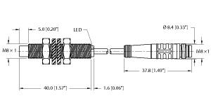 [4635899] Turck Inductive Sensor, With Extended Switching Distance (NI6U-EG08-AP6X-0.2-PSG3F)