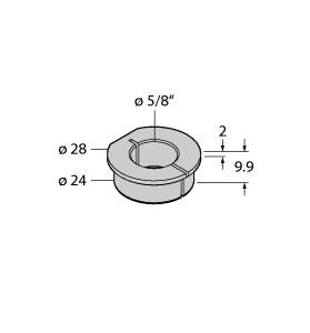 [1590970] Turck Accessories, Adapter Sleeve, For Encoders RI-QR24 (RA10-EQR24)