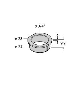 [1590971] Turck Accessories, Adapter Sleeve, For Encoders RI-QR24 (RA11-EQR24)