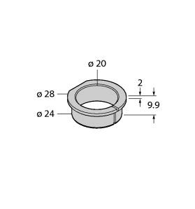 [1593019] Turck Accessories, Adapter Sleeve, For Encoders RI-QR24 (RA1-EQR24)