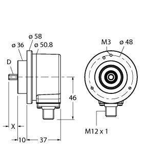 [1545663] Turck Incremental Encoder, Industrial Line (RI-10TA1C-2K5000-H1181)