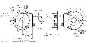 [1590914] Turck Contactless Encoder, CANopen, Premium Line (RI360P0-QR24M0-CNX4-2H1150)