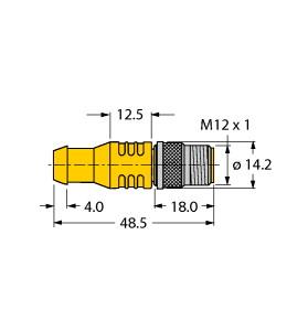 [U2251] Turck Accessories for Fieldbus Systems, Bus termination resistor (RSEV 49-TR)