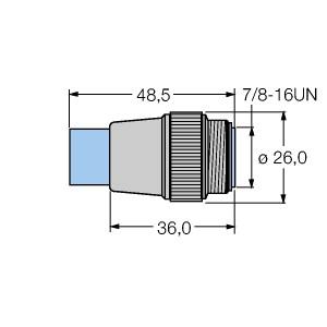 [U0102] Turck Accessories for Fieldbus Systems, Bus termination resistor (RSM 57-TR2)