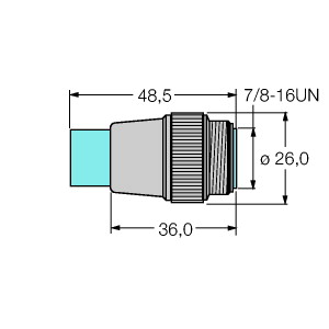 [6602709] Turck Accessories for Fieldbus Systems, Bus termination resistor (RSV-49TR-EX)