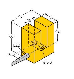 [1007601] Turck Inductive Sensor, Slot-type (SI15-K30-Y1X)
