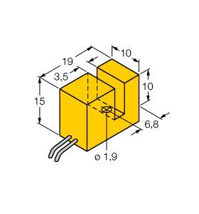 [10365] Turck Inductive Sensor, Slot-type (SI3.5-K10-Y1 2M)