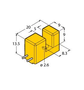 [10075] Turck Inductive Sensor, Slot-type (SI5-K09-Y1)