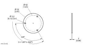 [1590958] Turck Accessories, Shield Plate, For Encoders RI-QR24 (SP3-QR24)