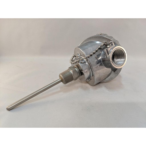 [RRJEF0A034BB000] Watlow 3-Wire Rtd w/Cast Alum Connection Head, 3.5" SS Sheath, 1/2"NPT