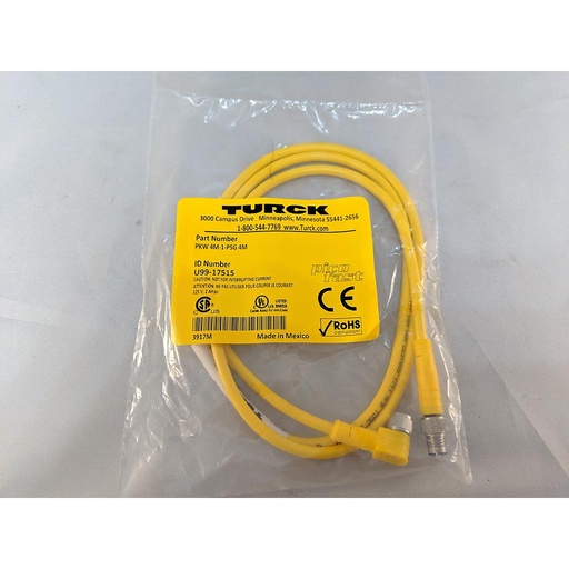 [U99-17515] Turck Actuator and Sensor Cordset, Extension Cordset (PKW 4M-1-PSG 4M)