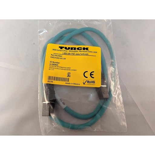 [U-06865] Turck Ethernet Cordset, Extension Cordset (RJ45S RJ45S 441-1M)