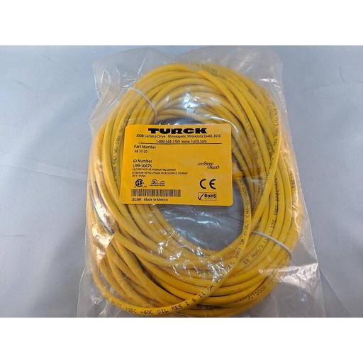 [U99-10475] Turck Actuator and Sensor Cordset, Connection Cordset (KB 3T-20)