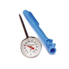 [6092N] BI-METAL THERMOMETER 1"DIAL 5"STEM 0/220F 1% ACCURACY 6092-1