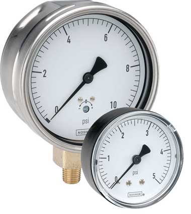 [25-200-60-inH2O-SSC] PRESSURE GAUGE 2.5" DIAL 0-60"H2O 1/4" WITH SS CASE