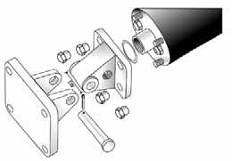 [904-026-000] Bellofram Clevis Bracket Mount, Size 4