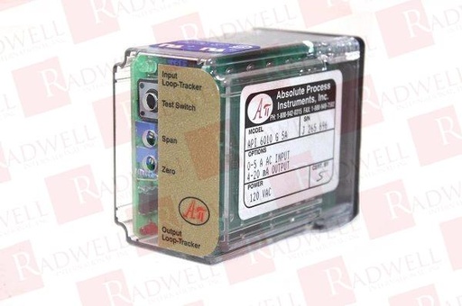 [API 6010 G] API AC to DC Transmitter, Isolated, Factory Configured: Please Specify INPUT/OUTPUT at Time of Order